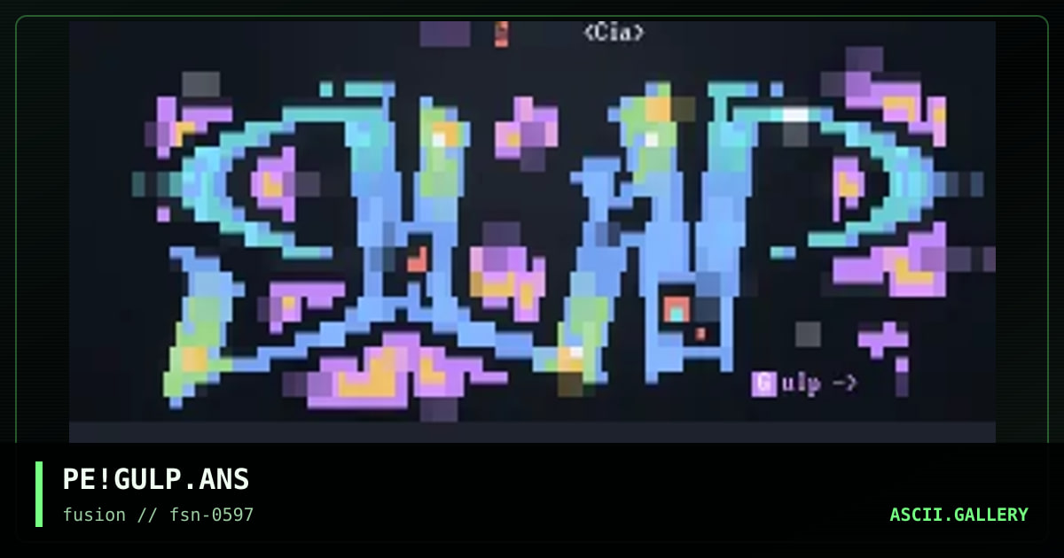 PE!GULP.ANS, by phonyeye, 1997