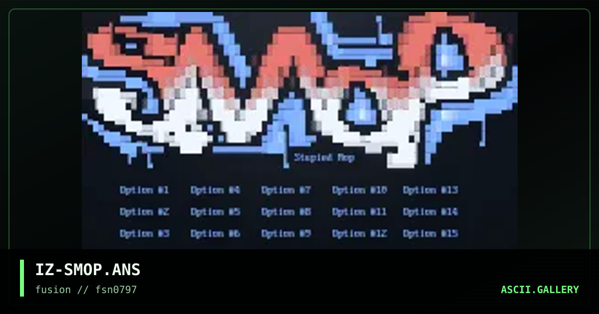 stupied mop, by ize, 1997