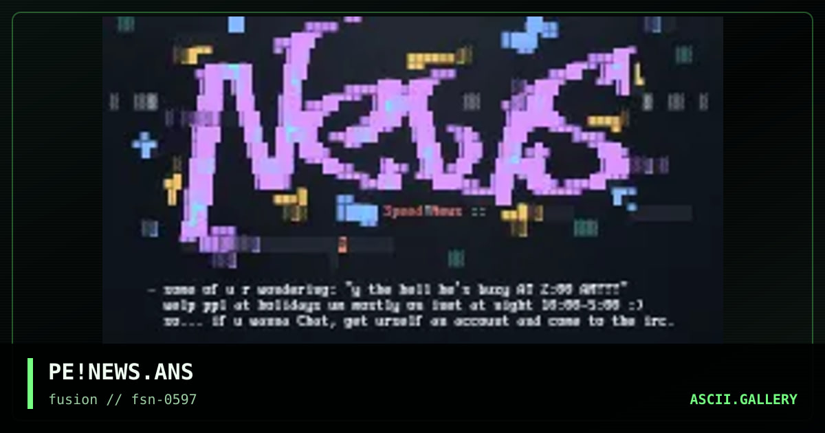 PE!NEWS.ANS, by phonyeye, 1997
