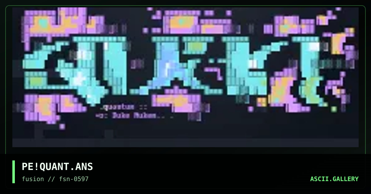 PE!QUANT.ANS, by phonyeye, 1997