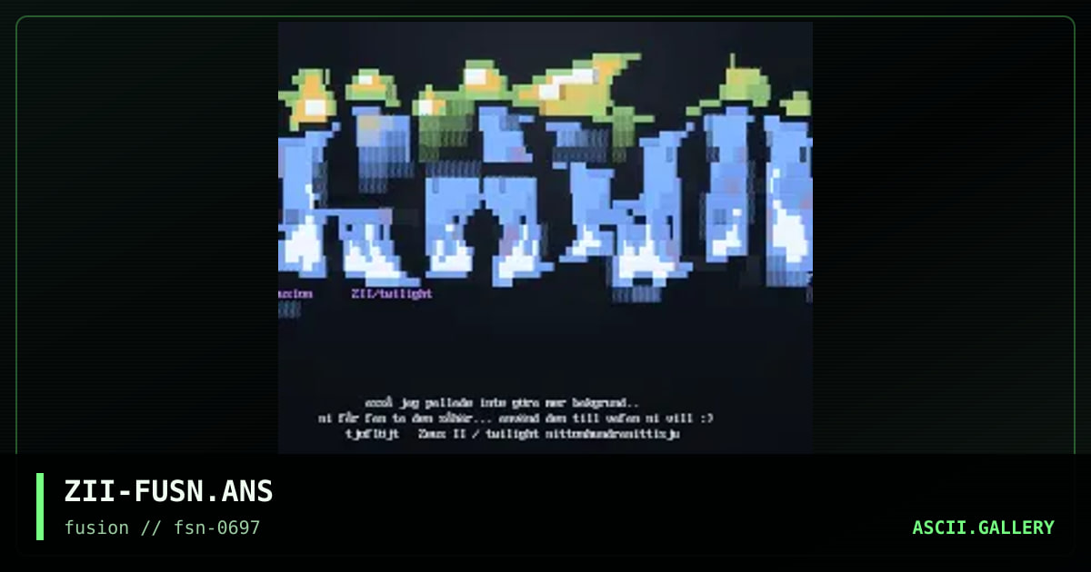 fusion logo, by zeus ii, 1997