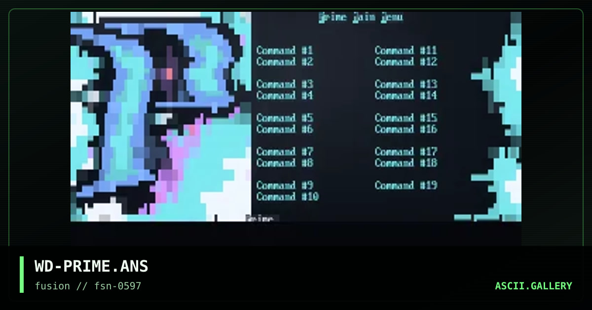prime.main.menu, by weirdo, 1997