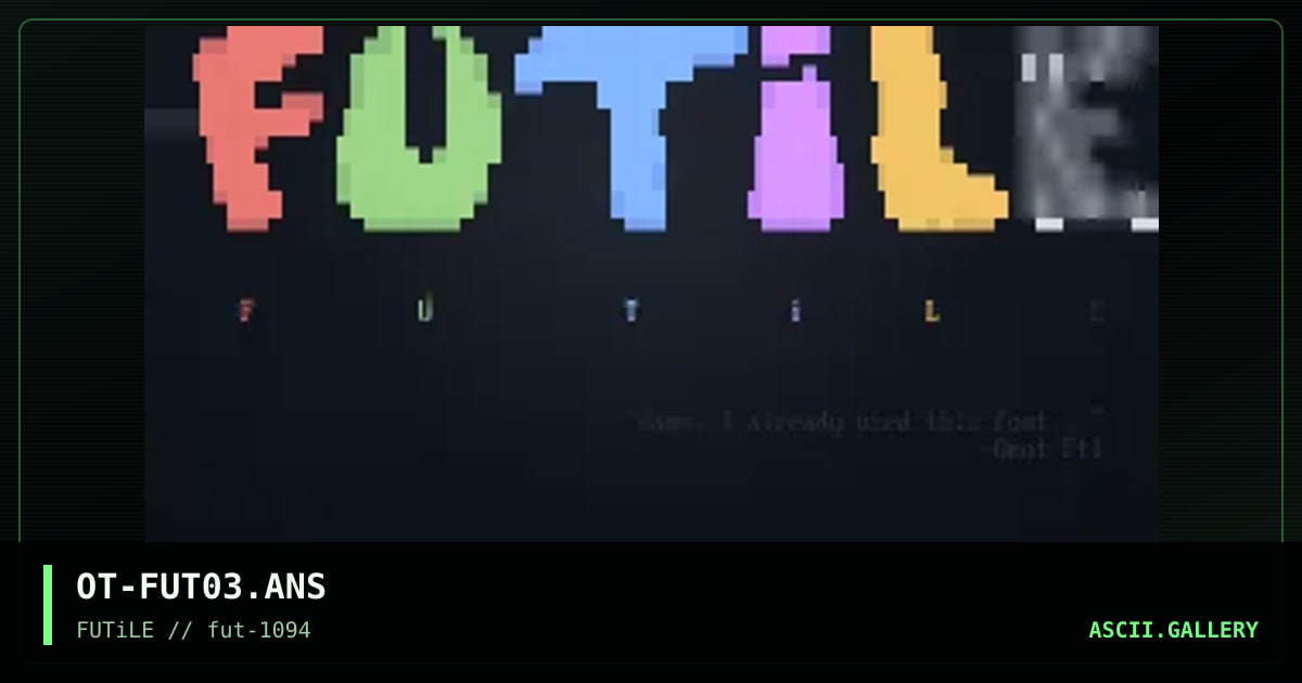 OT-FUT03.ANS, by omot, 1994