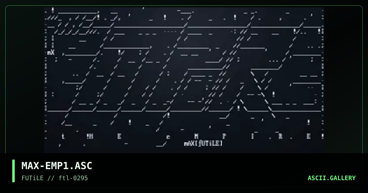 MAX-EMP1.ASC, by max, 1995