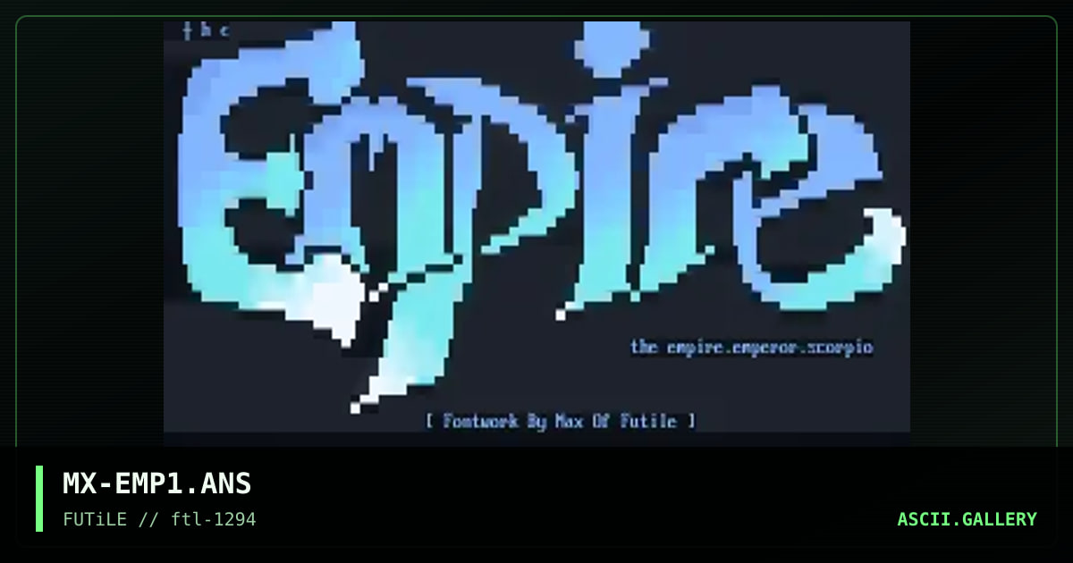 MX-EMP1.ANS, by max, 1994