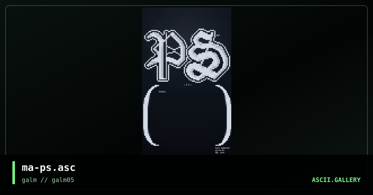 ma-ps.asc, by maffiosos, 2001