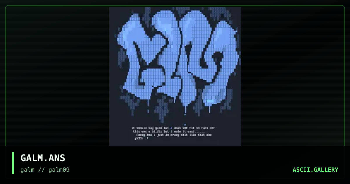GALM.ANS, by thaione, 2002