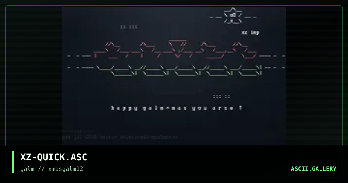 XZ-QUICK.ASC, by hellbeard, 2003