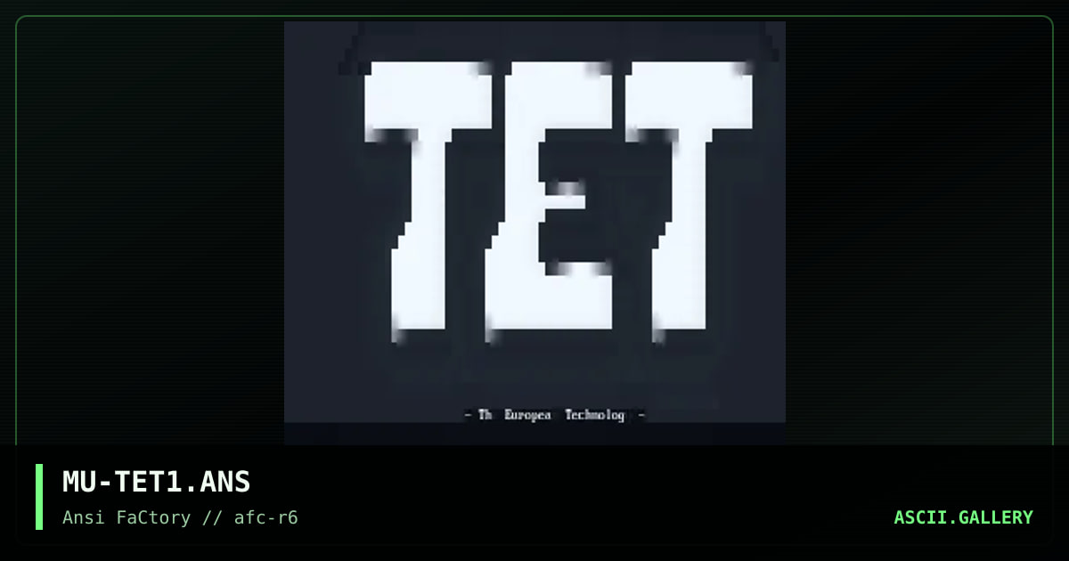 MU-TET1.ANS, by mule, 1993