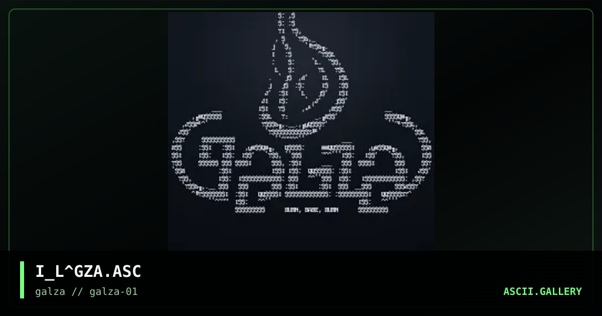 GALZA: burn, babe, burn.., by iron lung, 1999