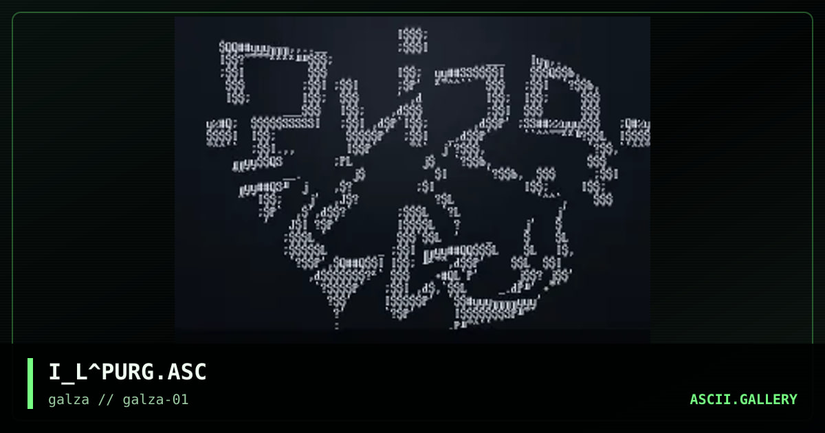 Purg logo, by iron lung, 1999