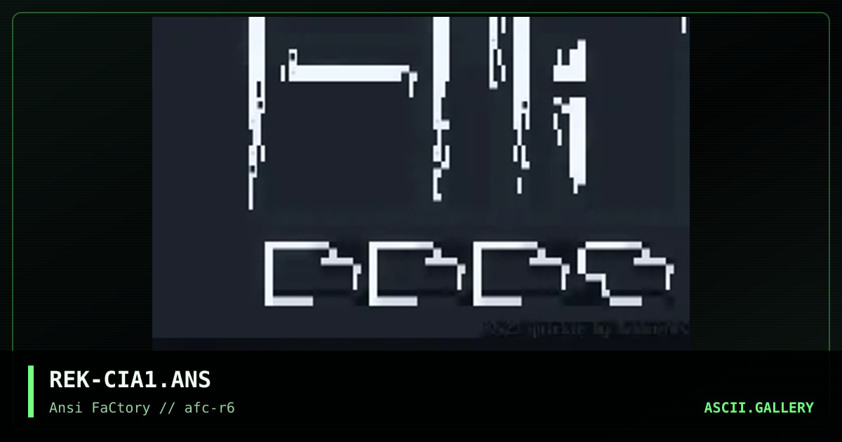 REK-CIA1.ANS, by rekku, 1993