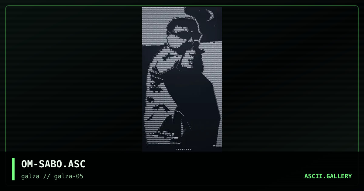 Sabotage, by otium man, 1999