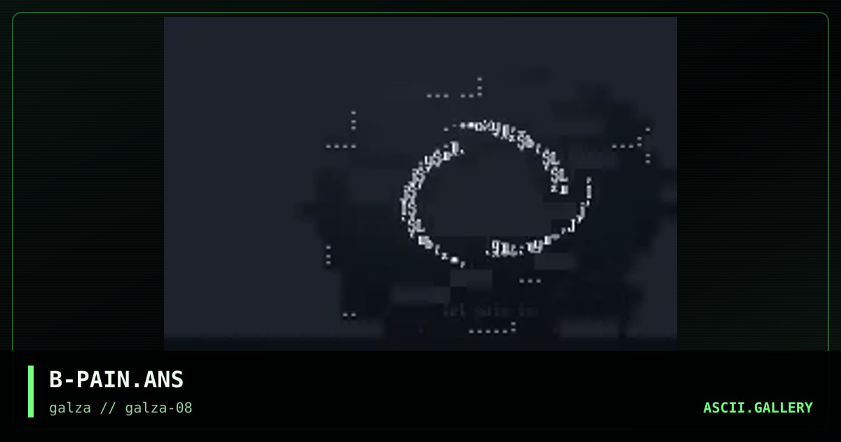 B-PAIN.ANS, by bug, 2000