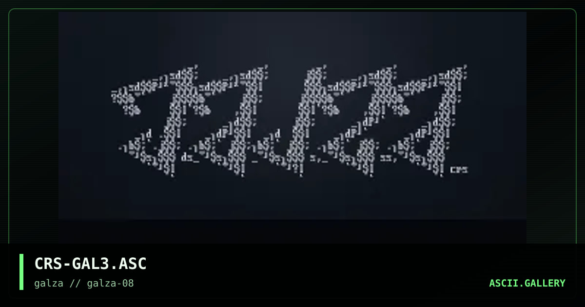 galza, by crasher, 2000