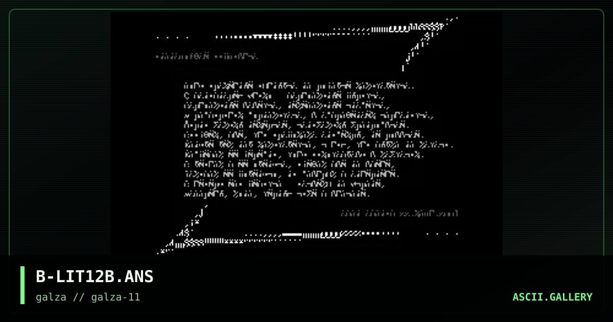 B-LIT12B.ANS, by bug, 2001