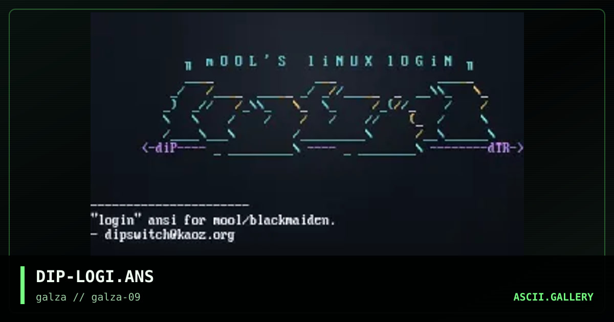 DIP-LOGI.ANS, by dipswitch, 2001