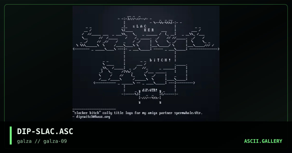 DIP-SLAC.ASC, by dipswitch, 2001