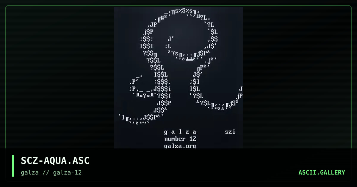 SCZ-AQUA.ASC, by scsi, 2001