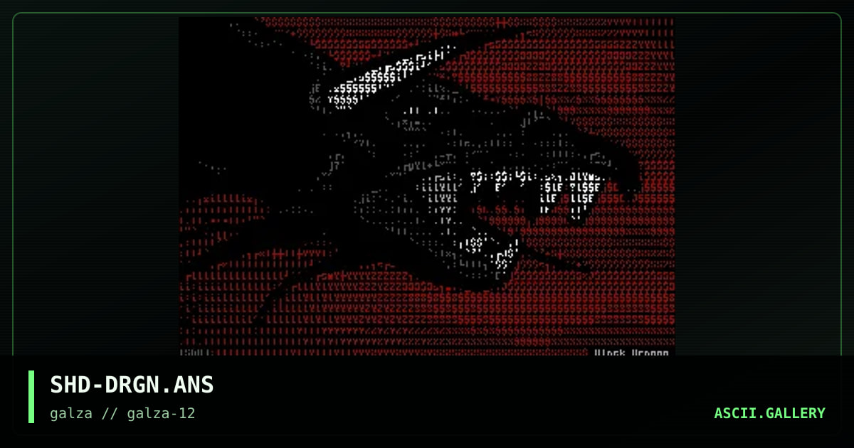 Black Dragon, by shadow, 2001