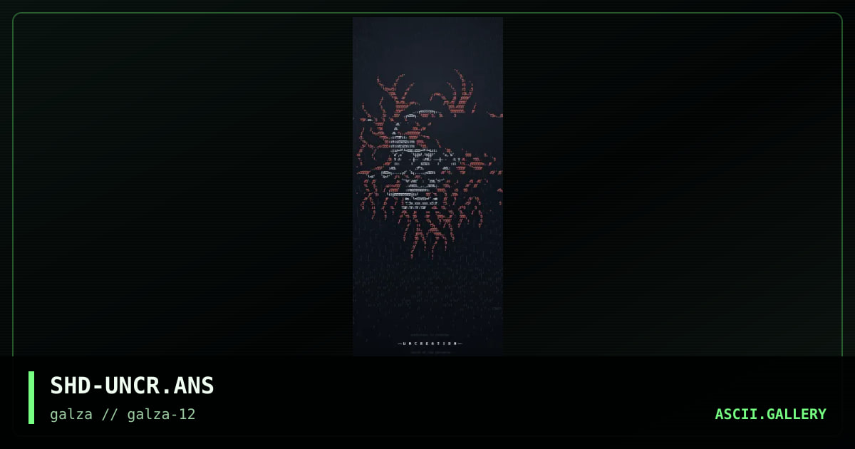 Uncreation, by shadow, 2001