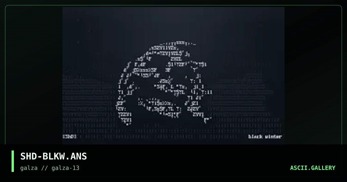 Black Winter, by shadow, 2002