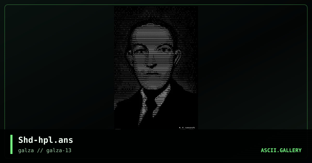 H.P. Lovecraft, by shadow, 2002