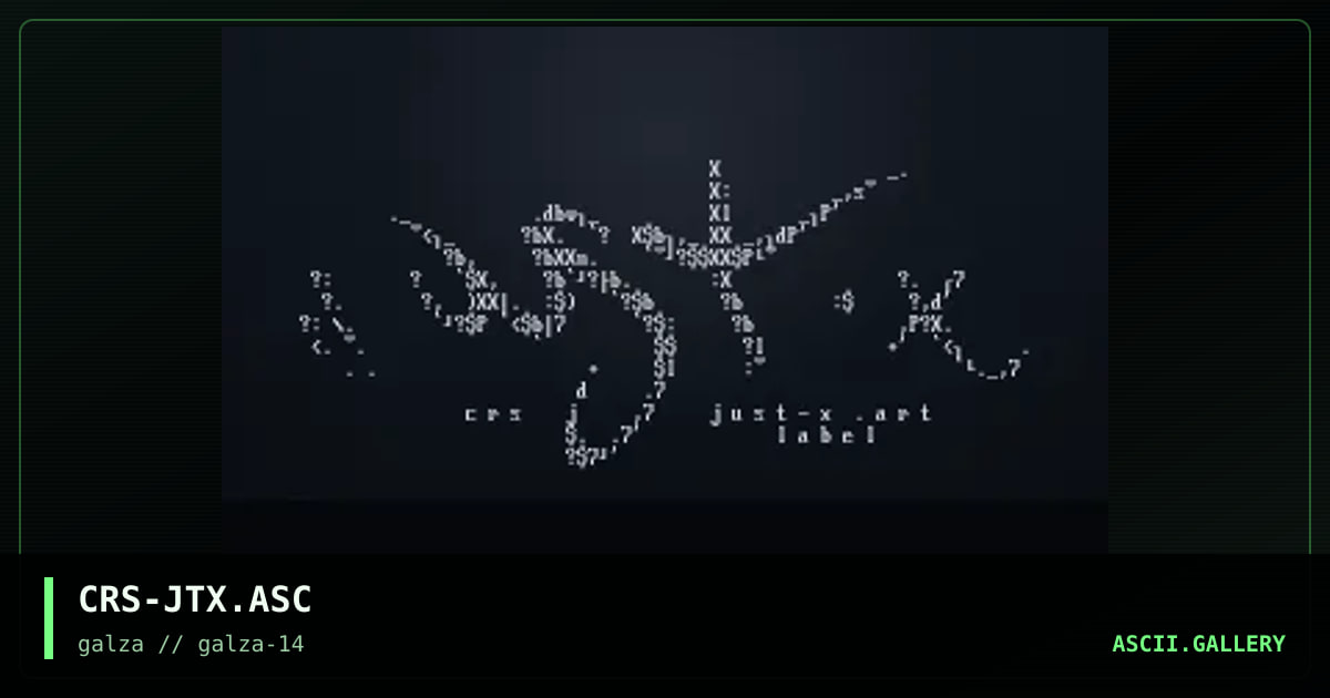 just-x logo, by crasher, 2002