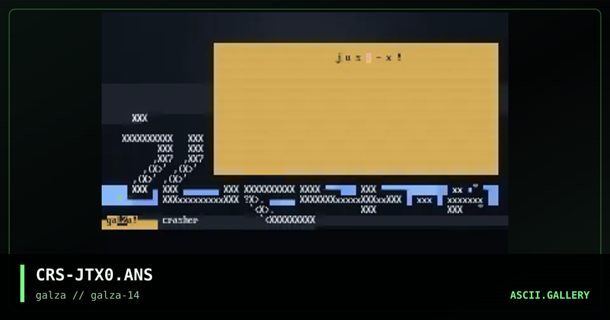 just-x logo, by crasher, 2002