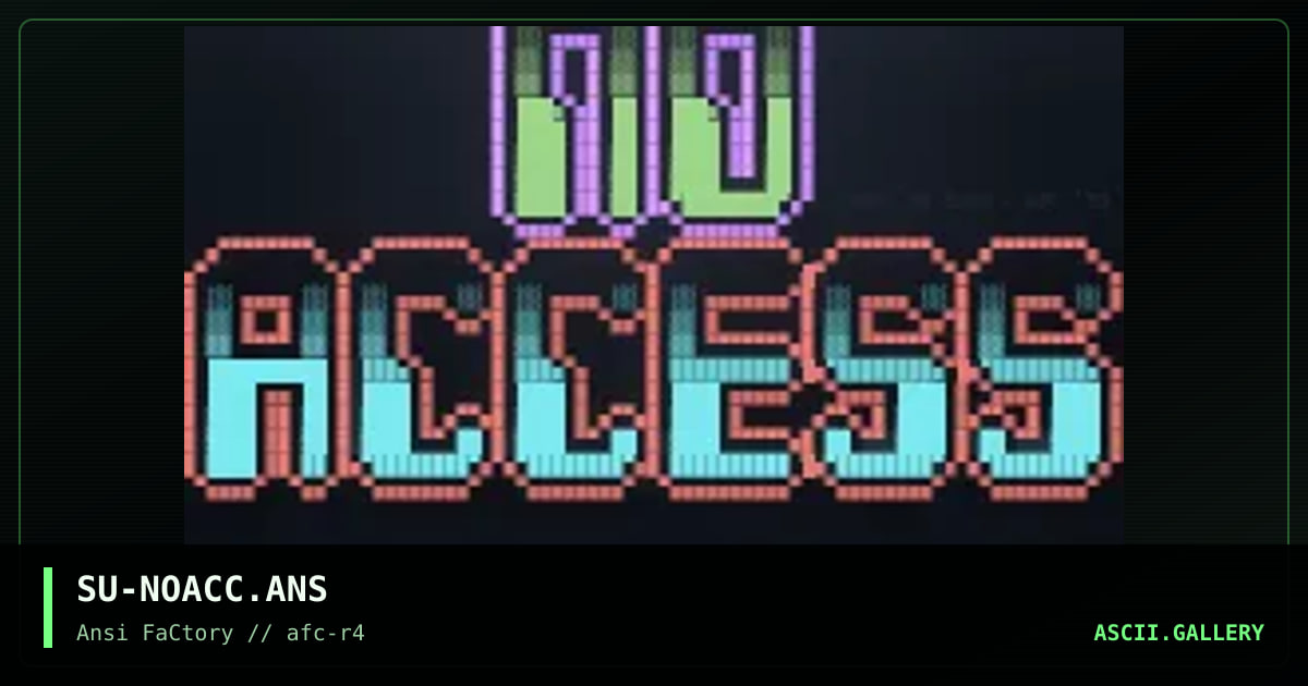 SU-NOACC.ANS, by suhu, 1993