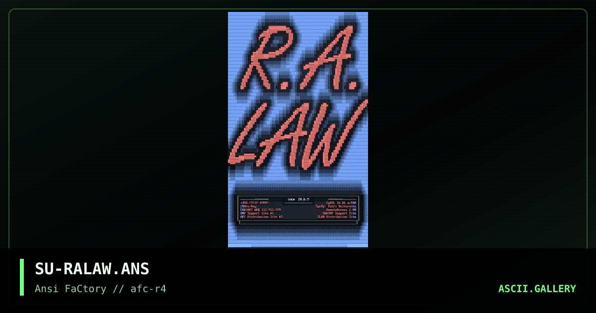 SU-RALAW.ANS, by suhu, 1993
