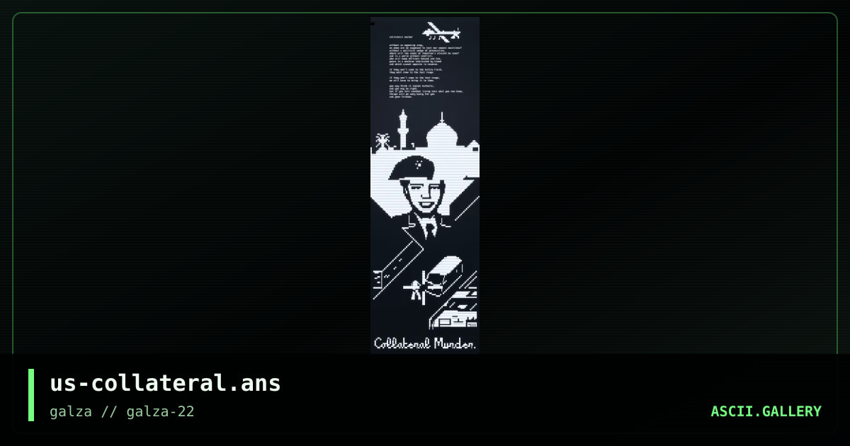 Collateral Murder, by otium, cthulu, 2014