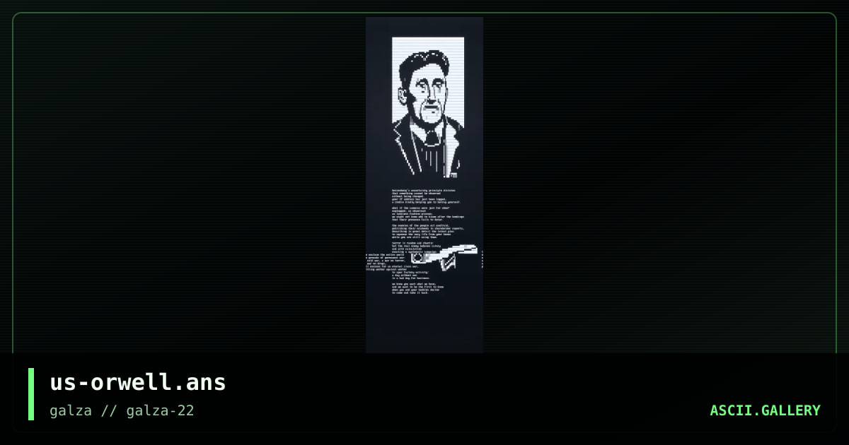Orwell, by cthulu, otium, 2014