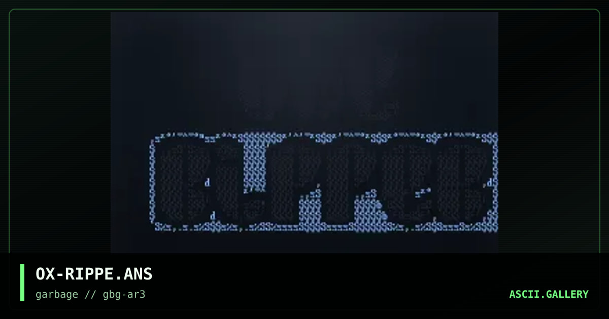 OX-RIPPE.ANS, by orcx, 1997