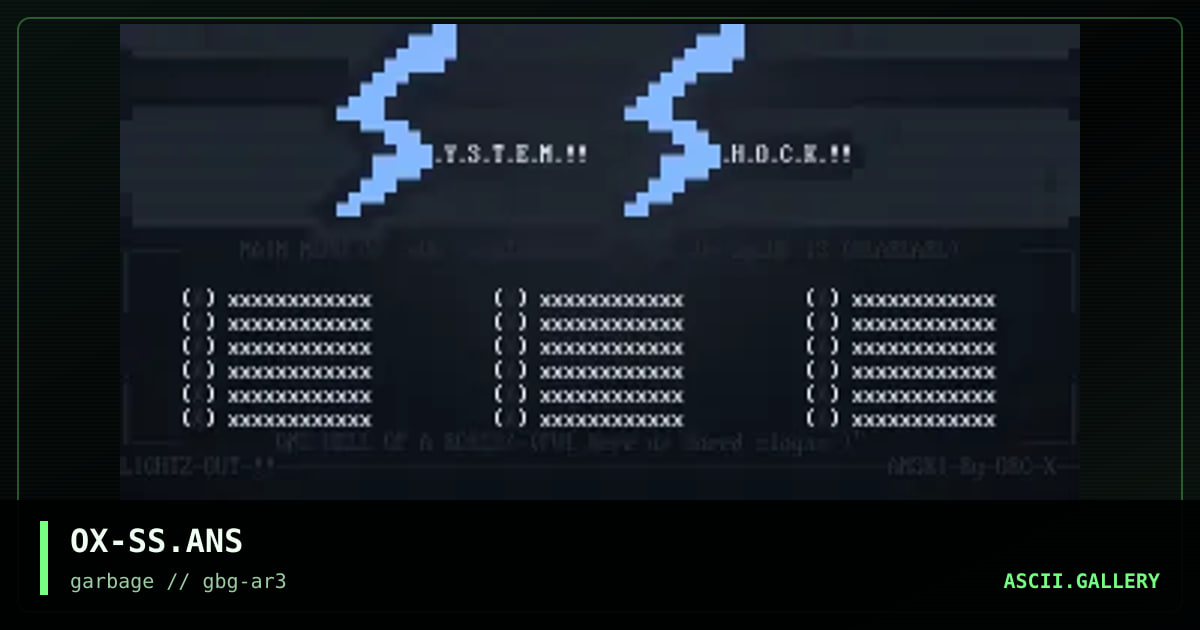 OX-SS.ANS, by orcx, 1997