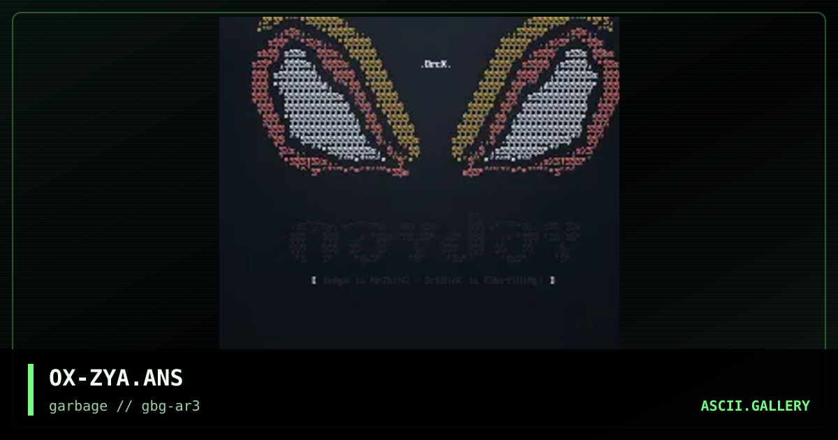OX-ZYA.ANS, by orcx, 1997