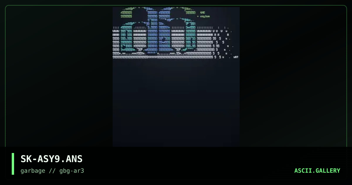 asylum ascii logo, by sike, 1997