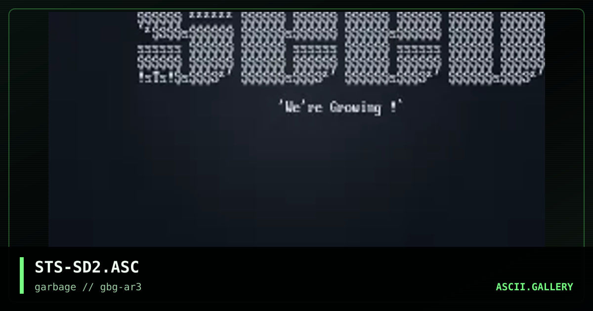 SeeD Ascii LoGo #2, by simon the sorcerer, 1997