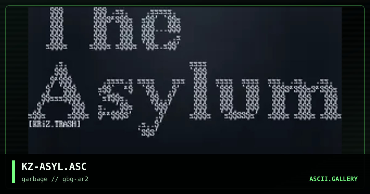 KZ-ASYL.ASC, by kreetz, 1996