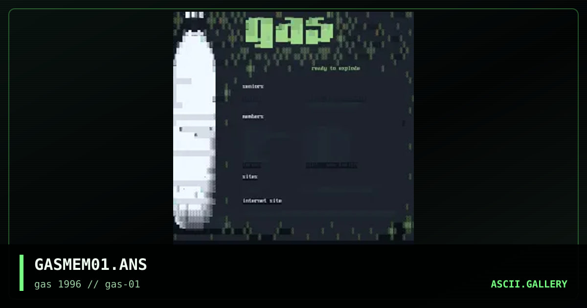 GASMEM01.ANS, by juice gas, 1996