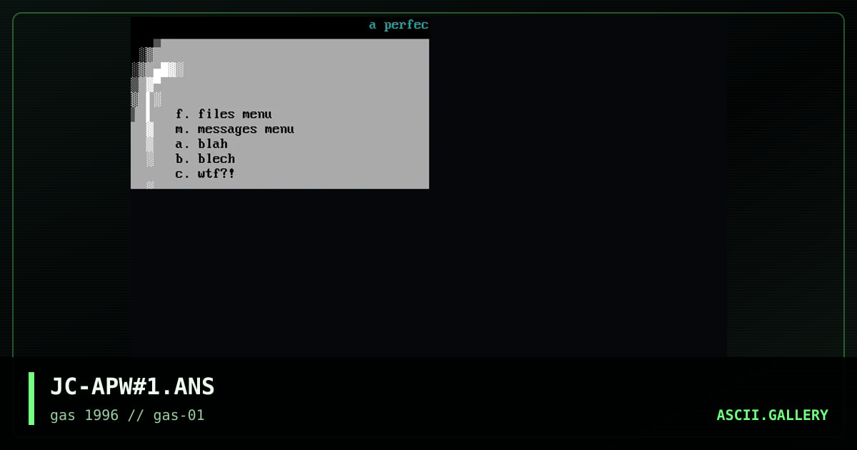 JC-APW#1.ANS, by juice gas, 1996