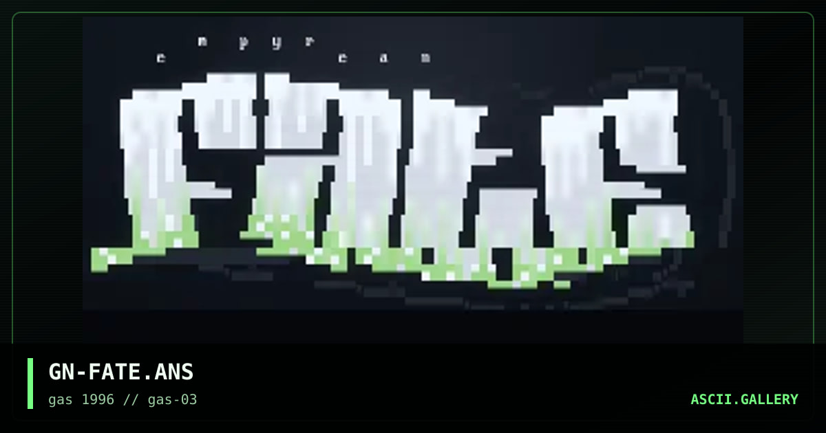 empyrean fate logo, by griffin, 1996