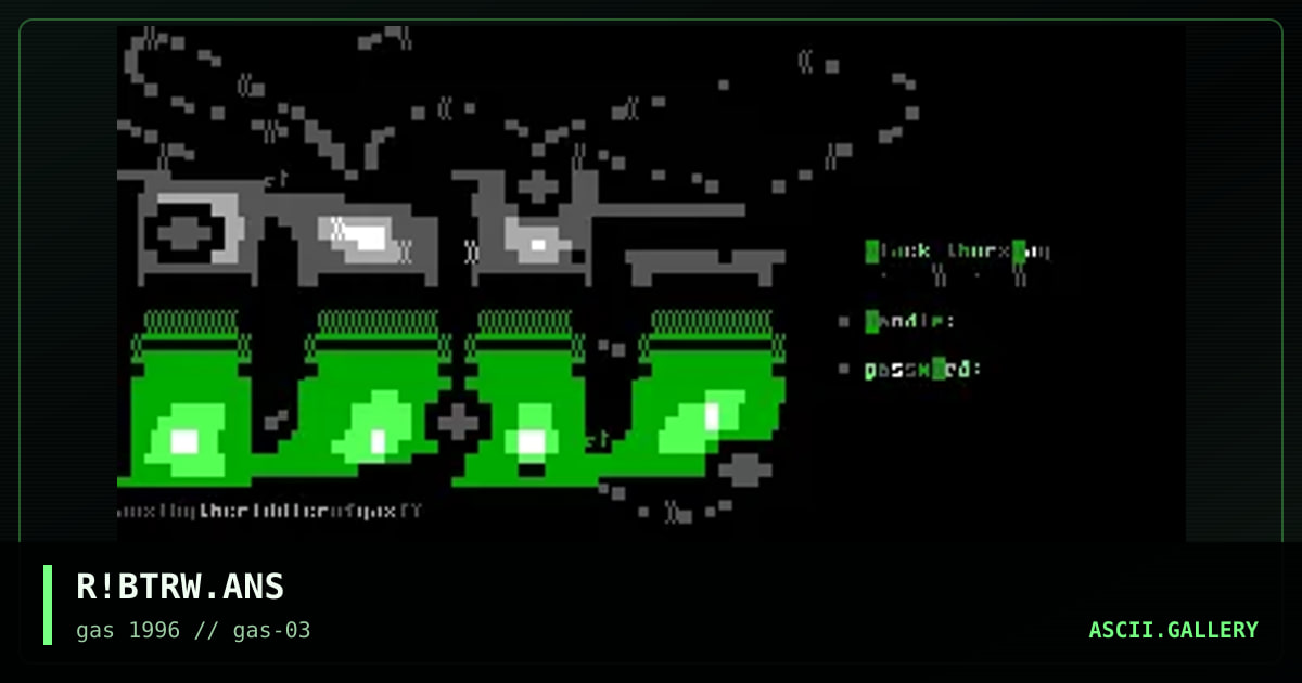 black thursday login, by the riddler, 1996