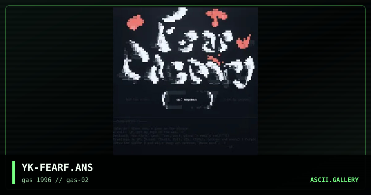 fear factory, by yankee, 1996