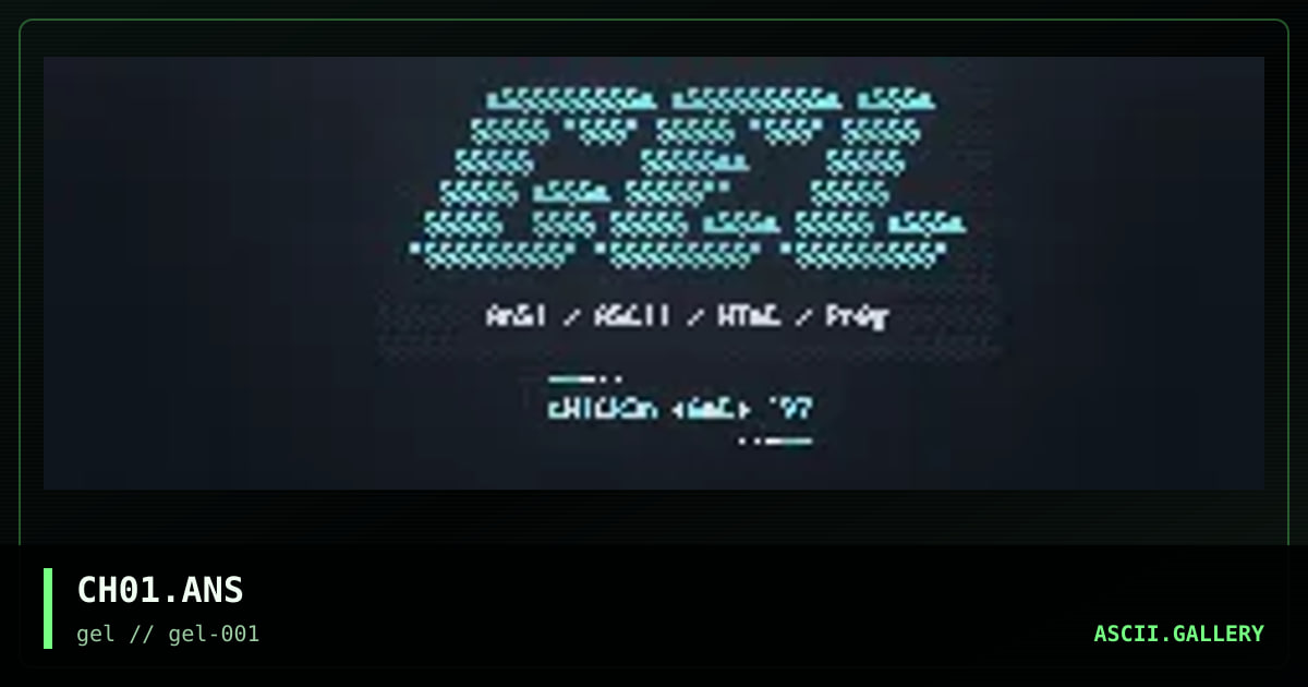 CH01.ANS, by chicken, 1997