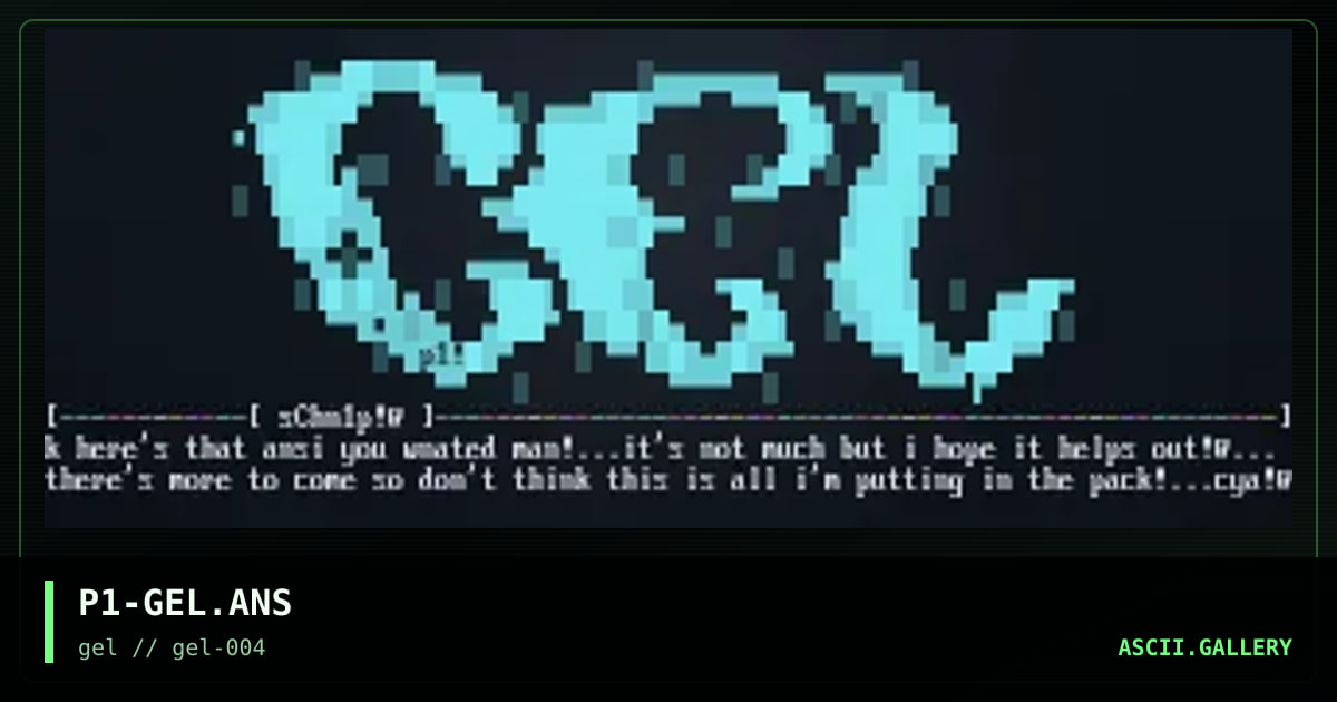 P1-GEL.ANS, by p1, 1997