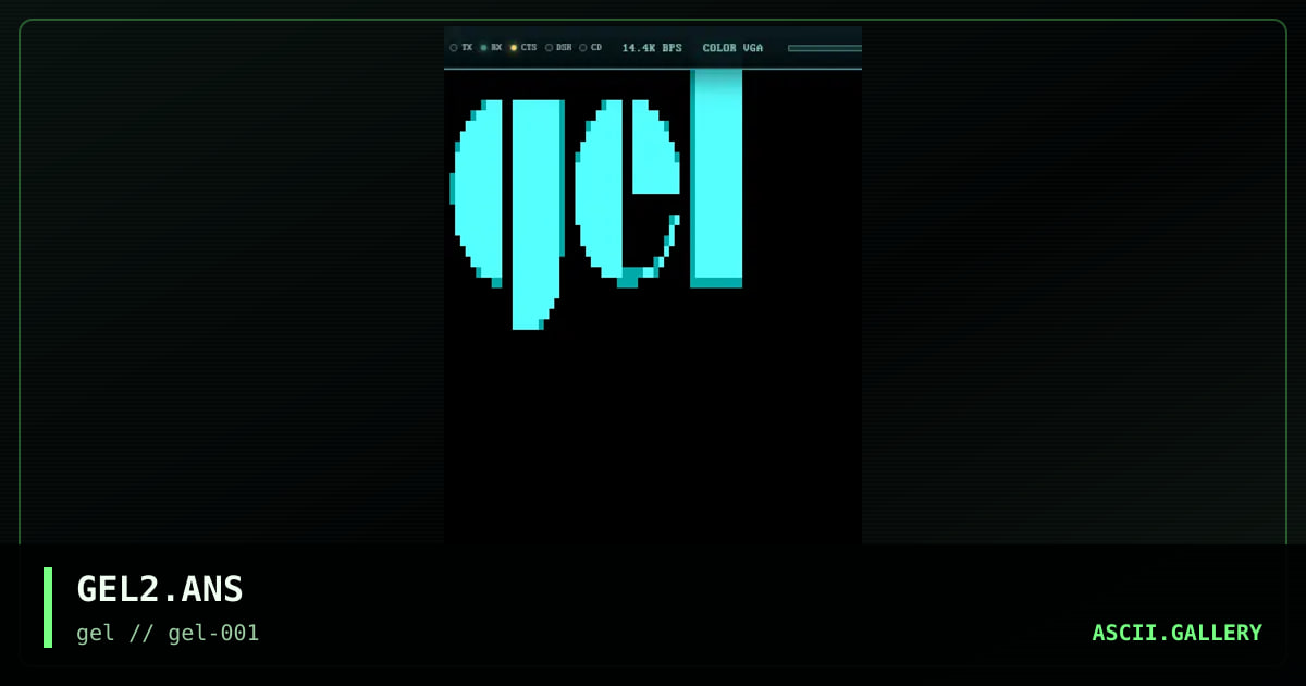 GEL2.ANS, by gel, 1997