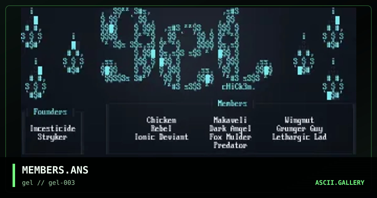 MEMBERS.ANS, by chicken, 1997