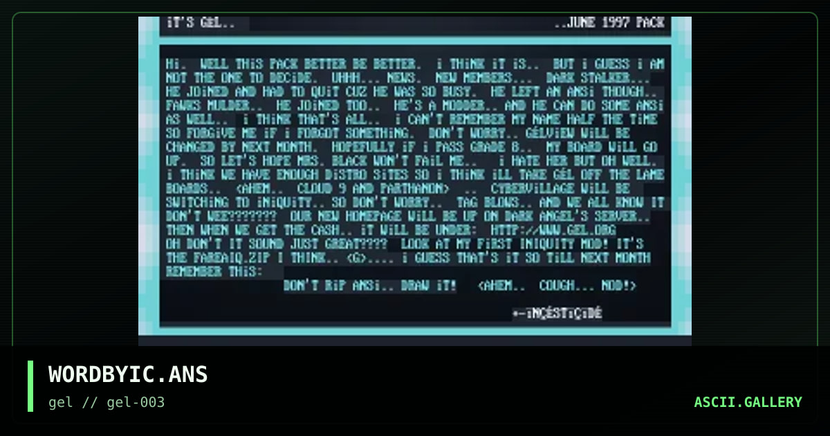 WORDBYIC.ANS, by incesticide, 1997