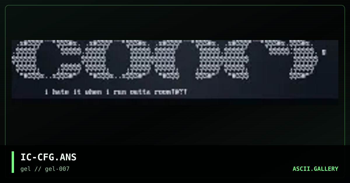 config askii, by incesticide, 1997
